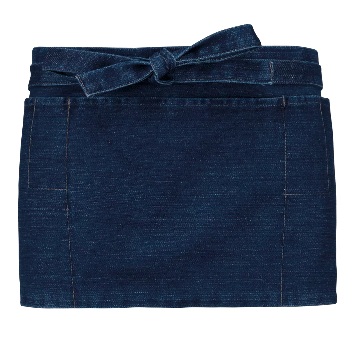 Katoenen kort schort Denim