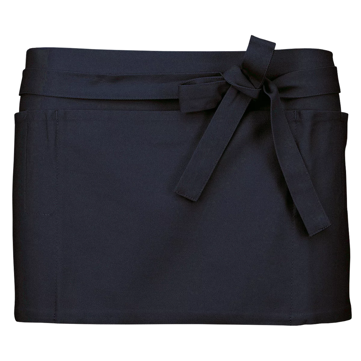 Katoenen kort schort Navy
