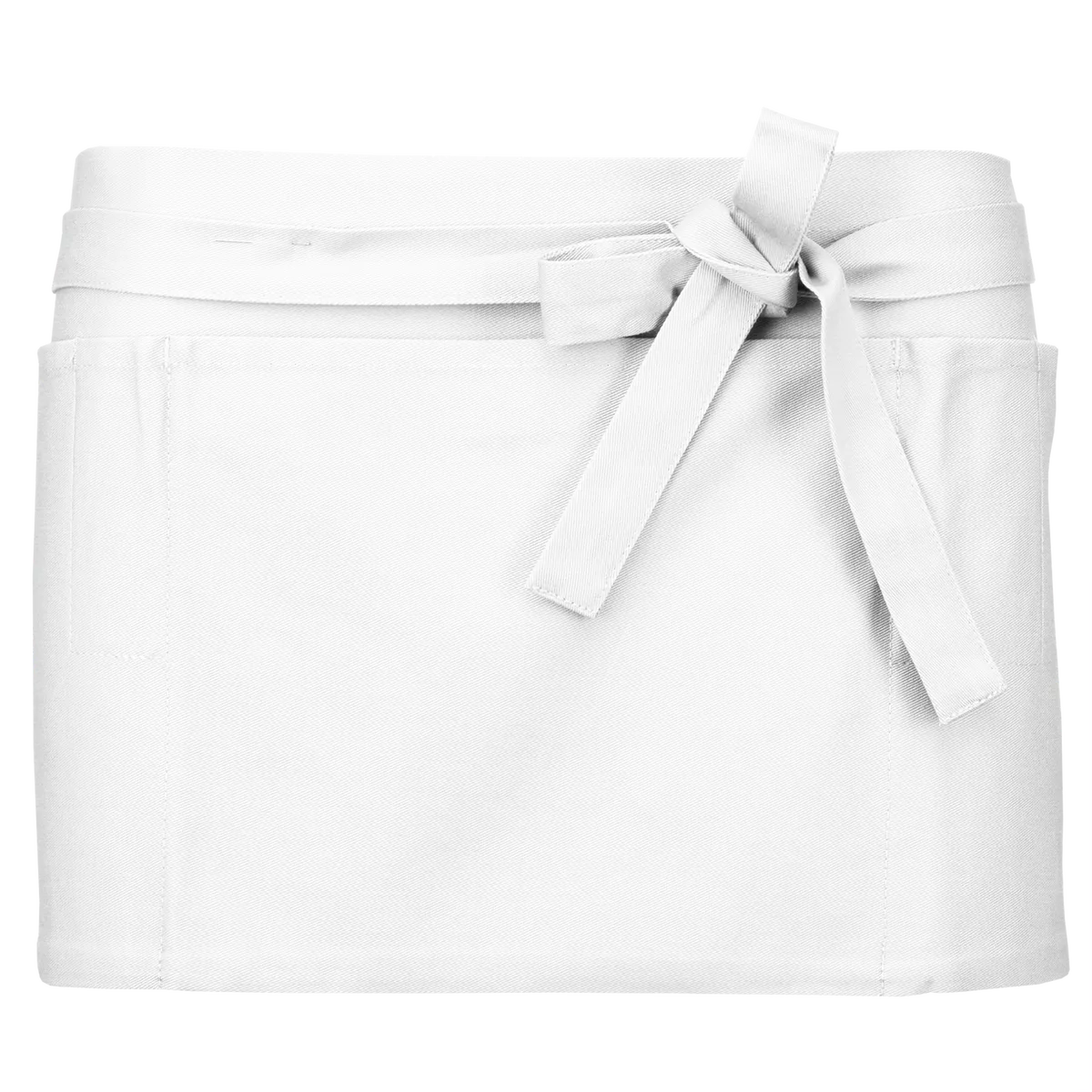 Katoenen kort schort White