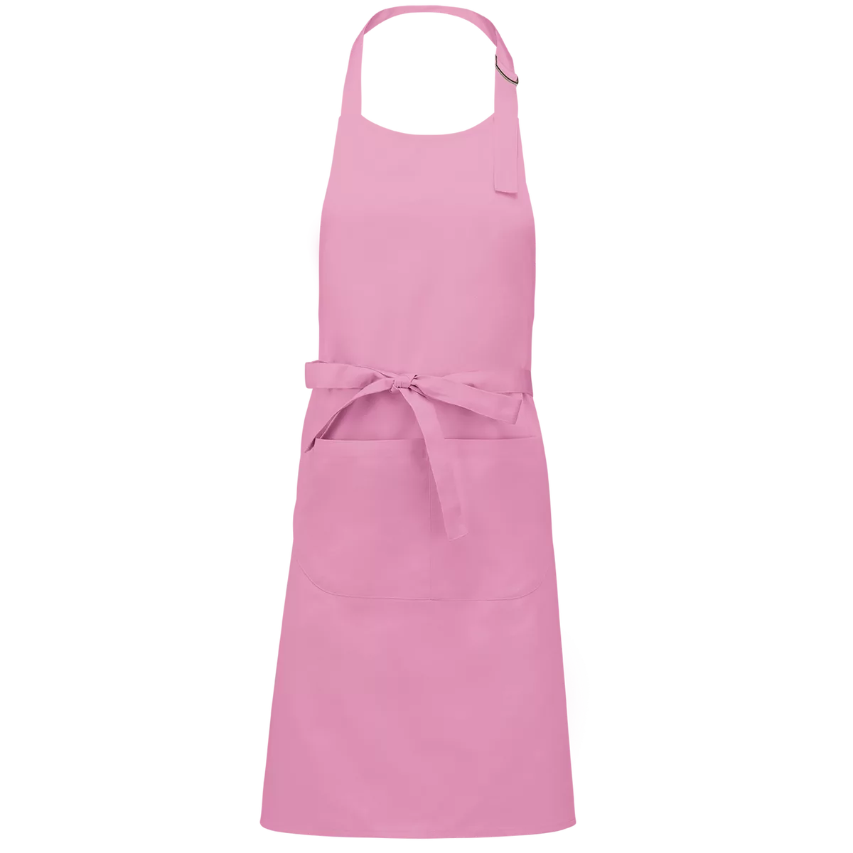 Schort van Polykatoen met zak Dark Pink