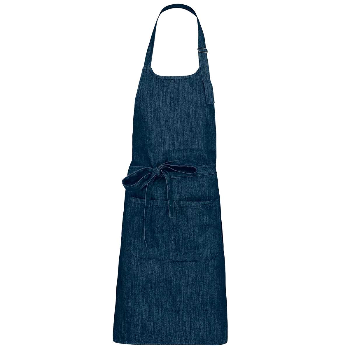 Schort van Polykatoen met zak Denim