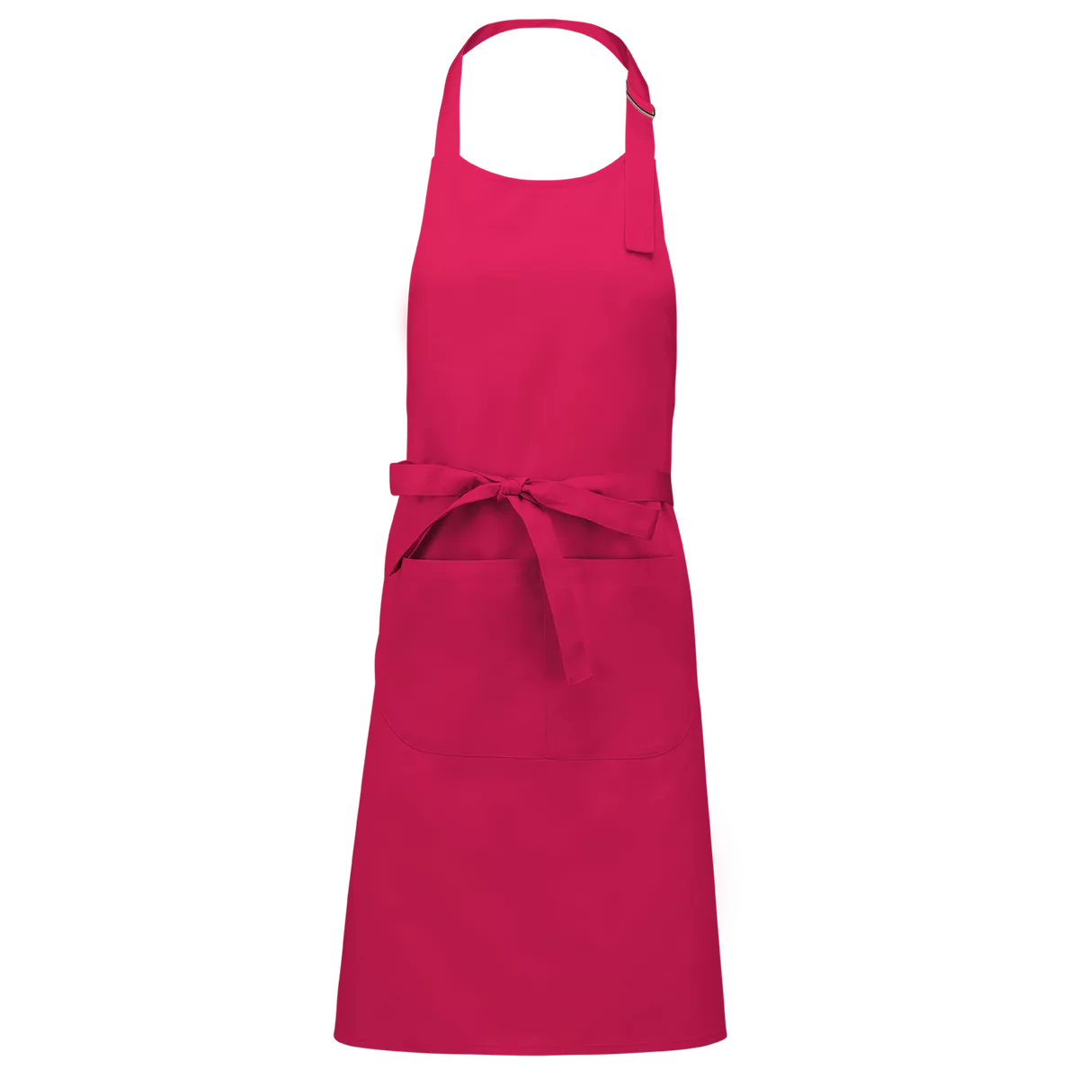 Schort van Polykatoen met zak Fuchsia