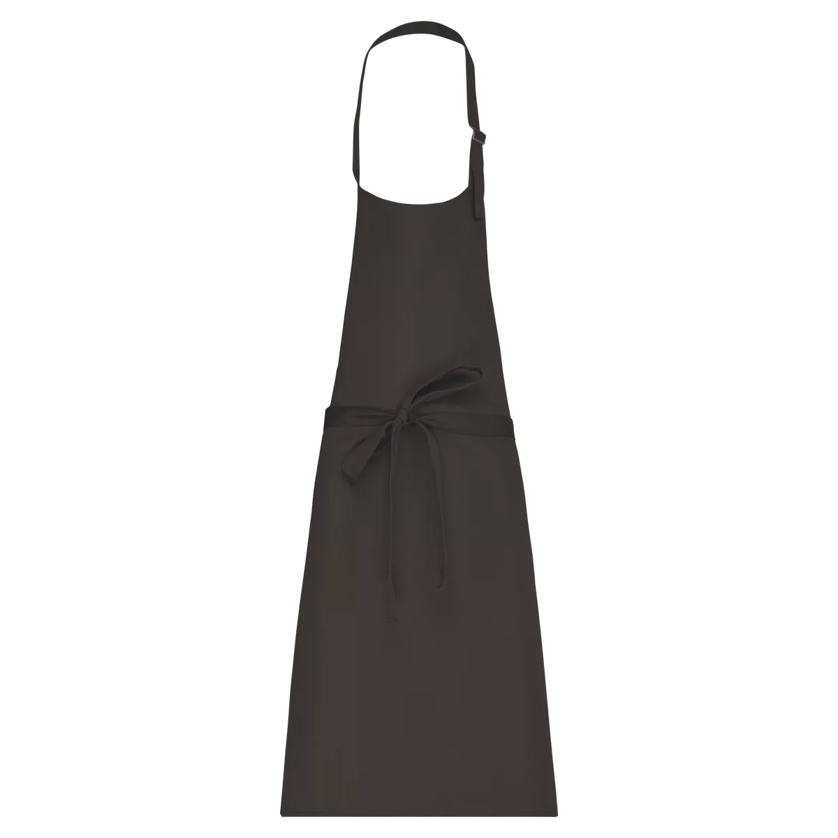 Katoenen schort zonder zak Dark Grey