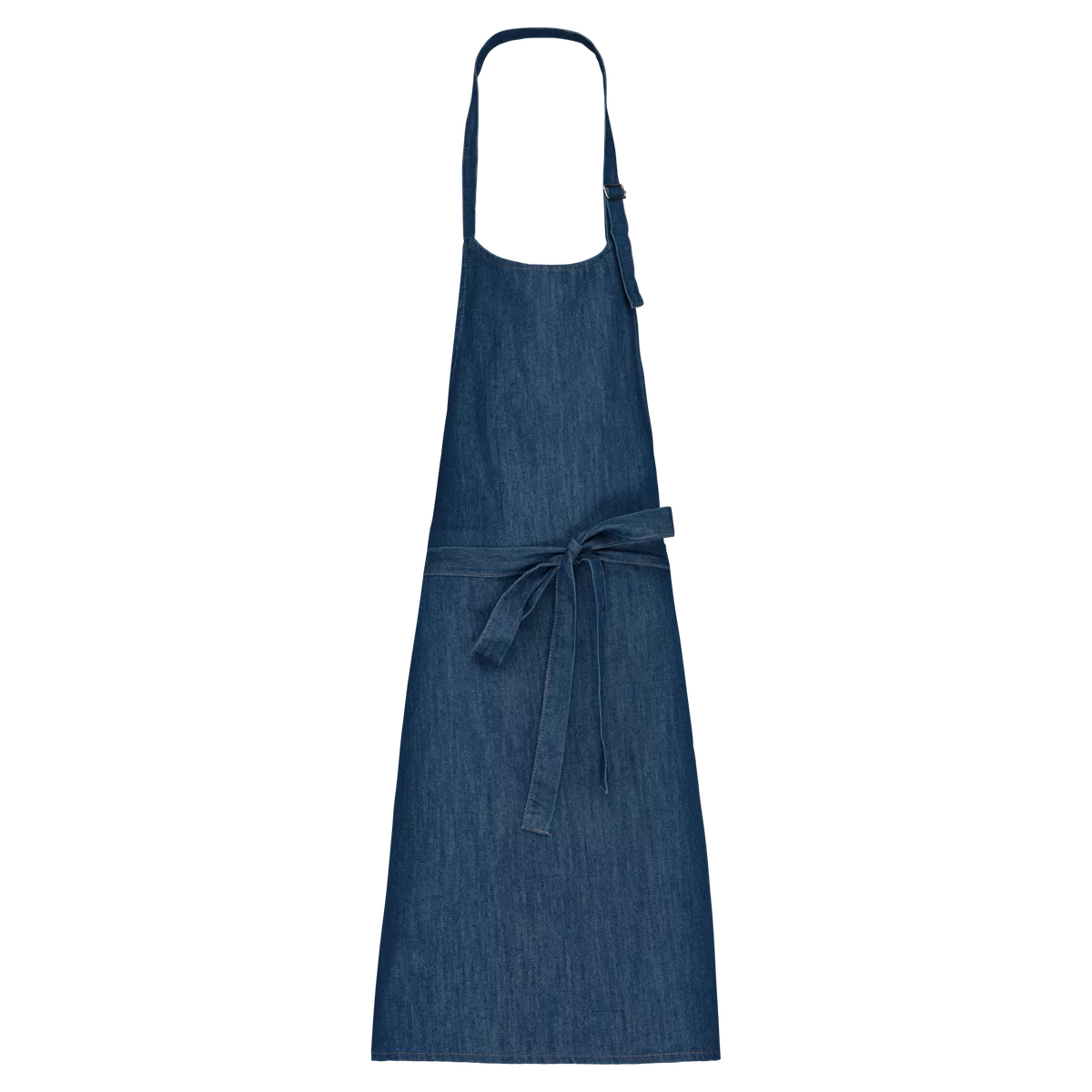 Katoenen schort zonder zak Denim