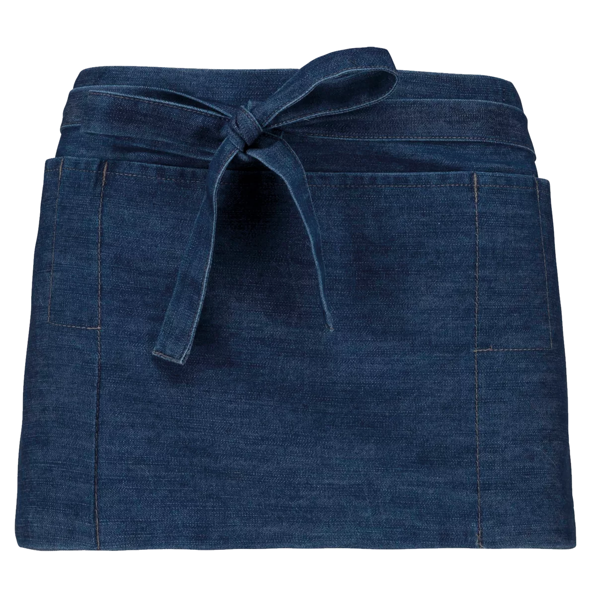 Polykatoen kort schort Denim