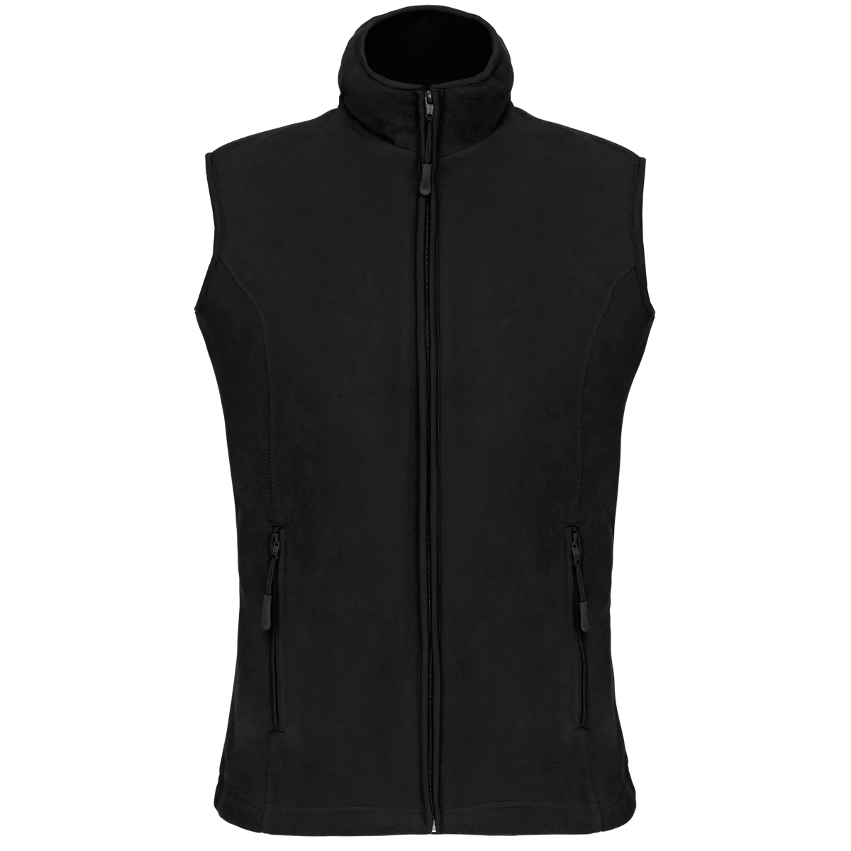 Bodywarmer van microfleece dames Black