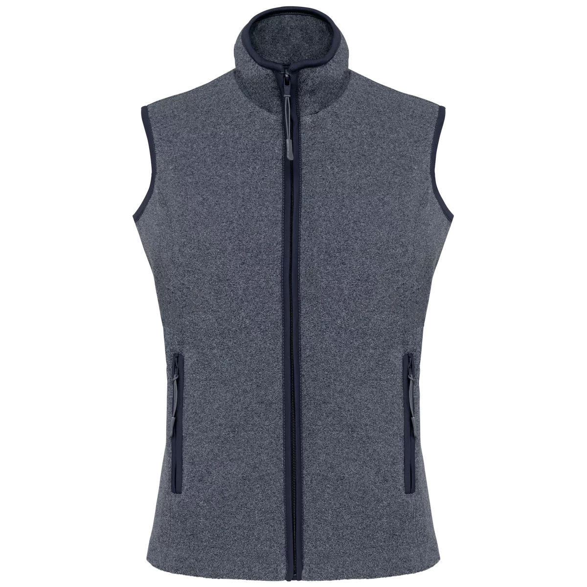 Bodywarmer van microfleece dames French Navy Heather