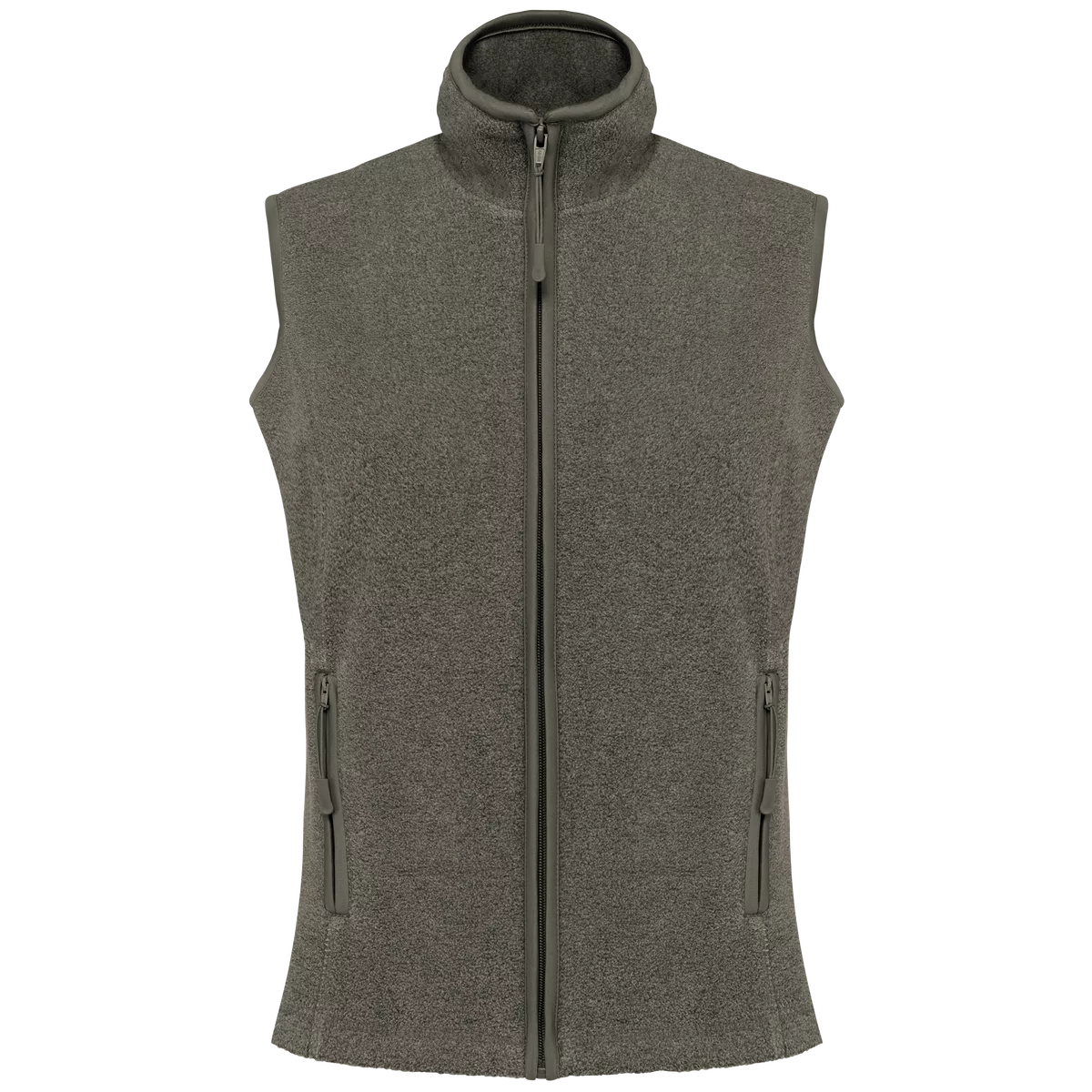 Bodywarmer van microfleece dames Green Marble Heather