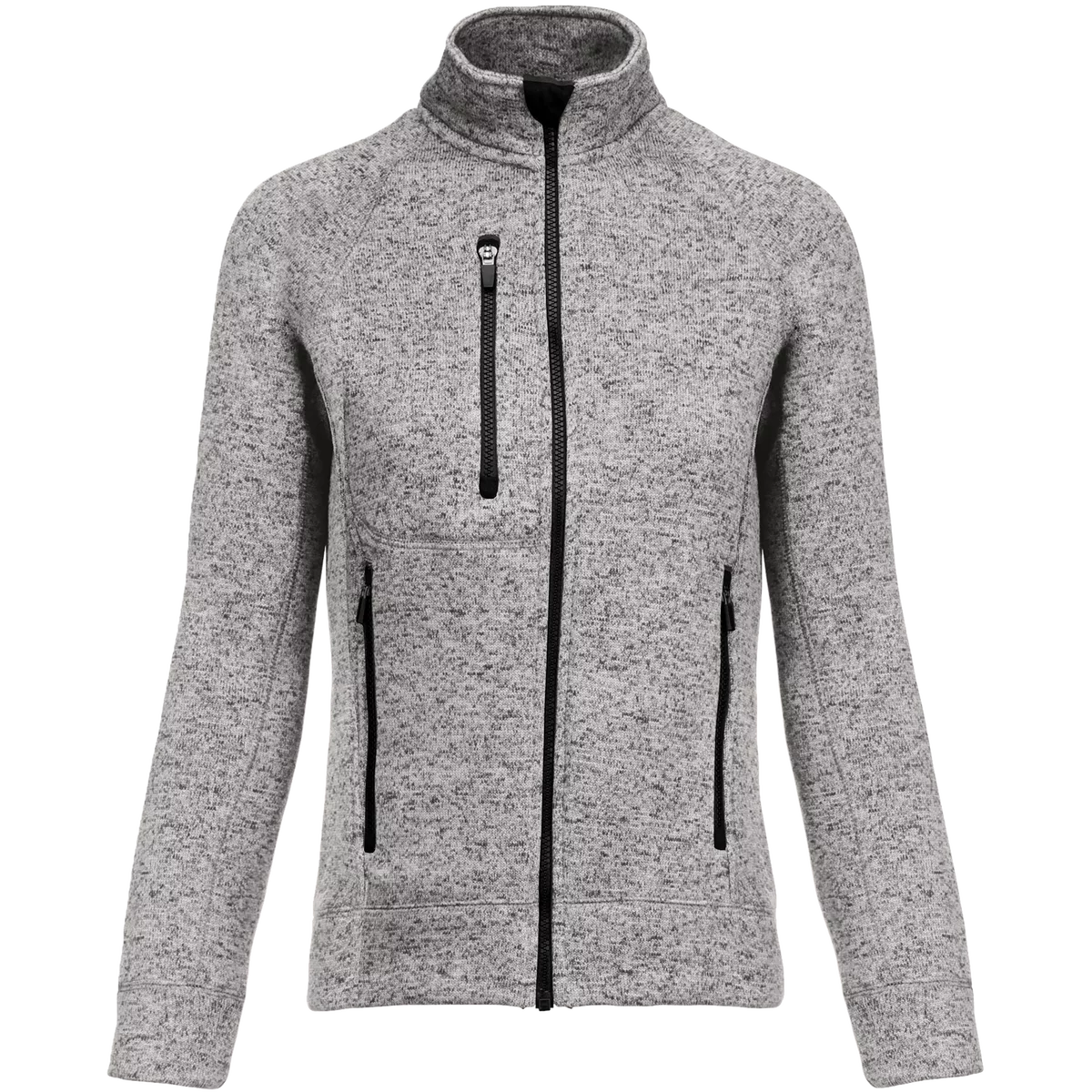 Heather damesvest met rits Light Grey Melange