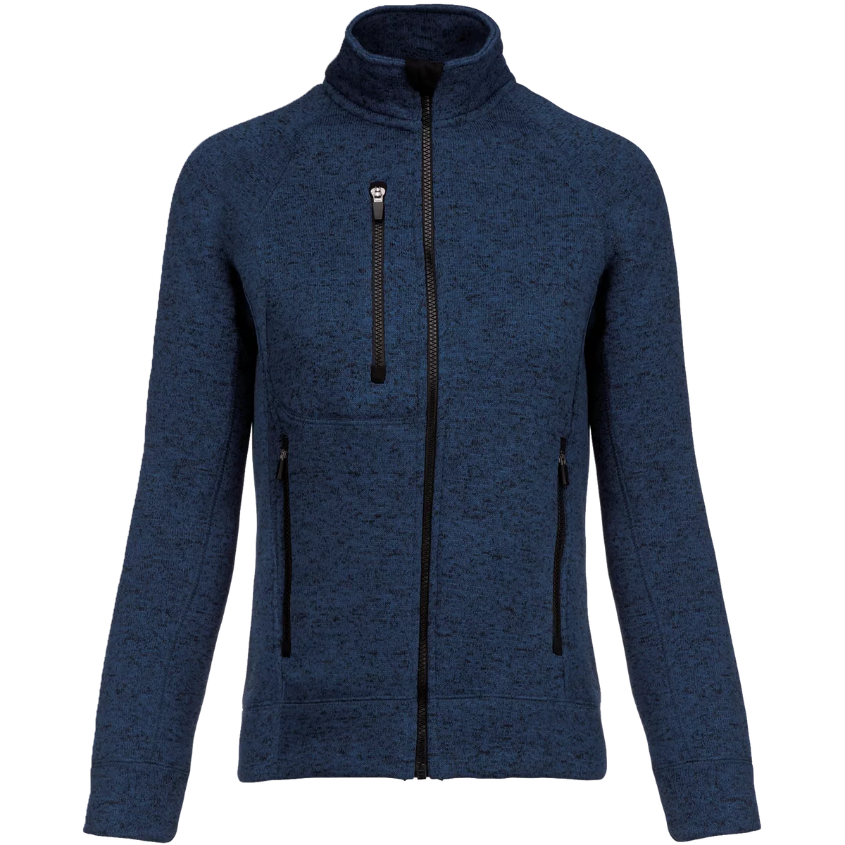 Heather damesvest met rits Navy Melange