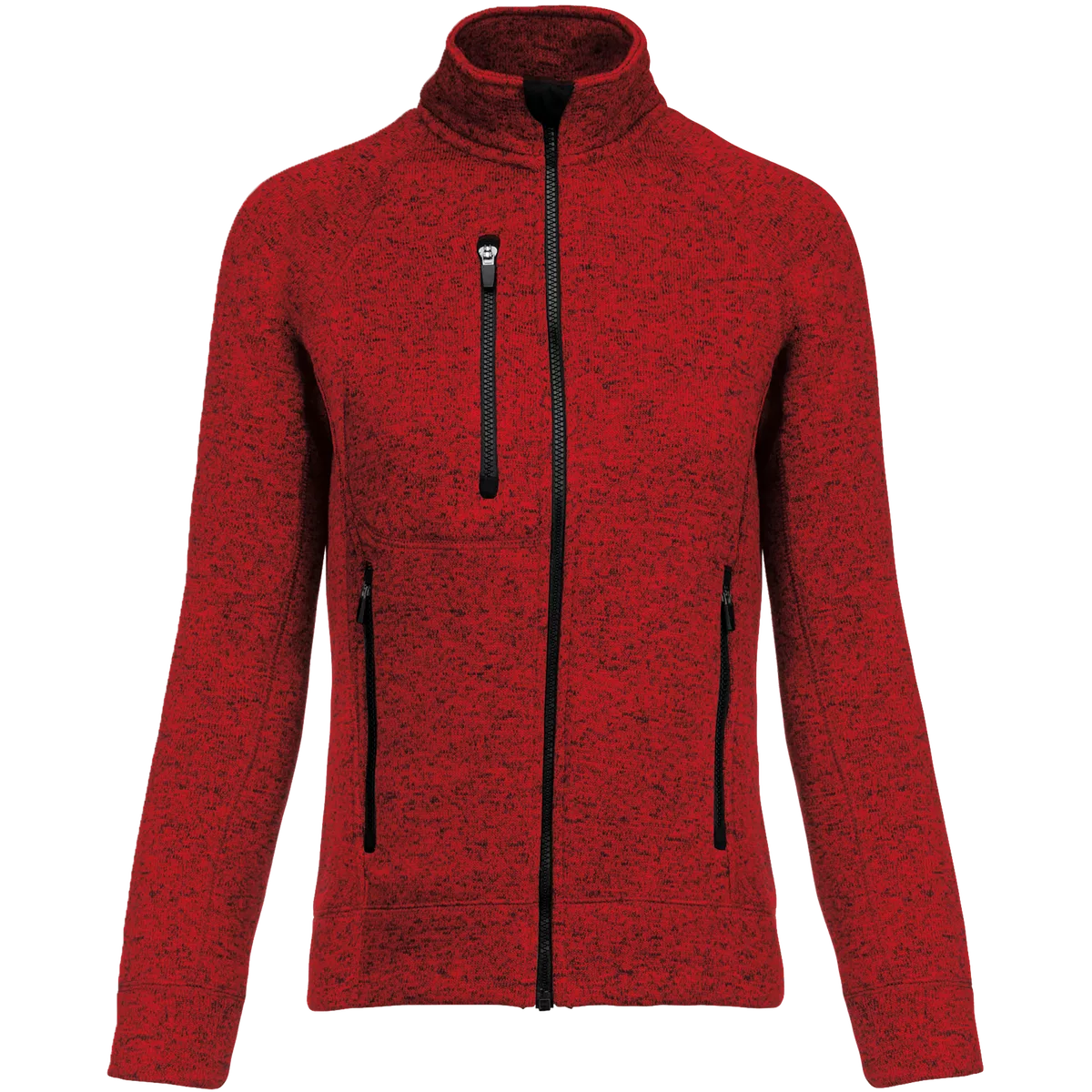 Heather damesvest met rits Red Melange