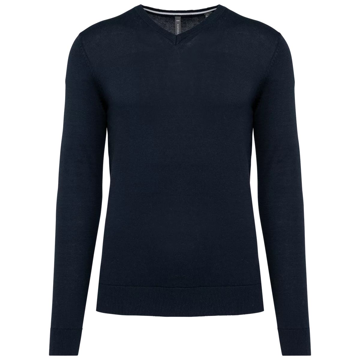 Ecologische herentrui met V-hals Navy