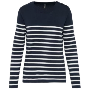 Gestreepte damestrui Striped Navy / Off White