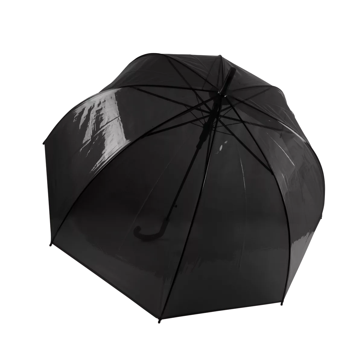 Transparante Paraplu Black