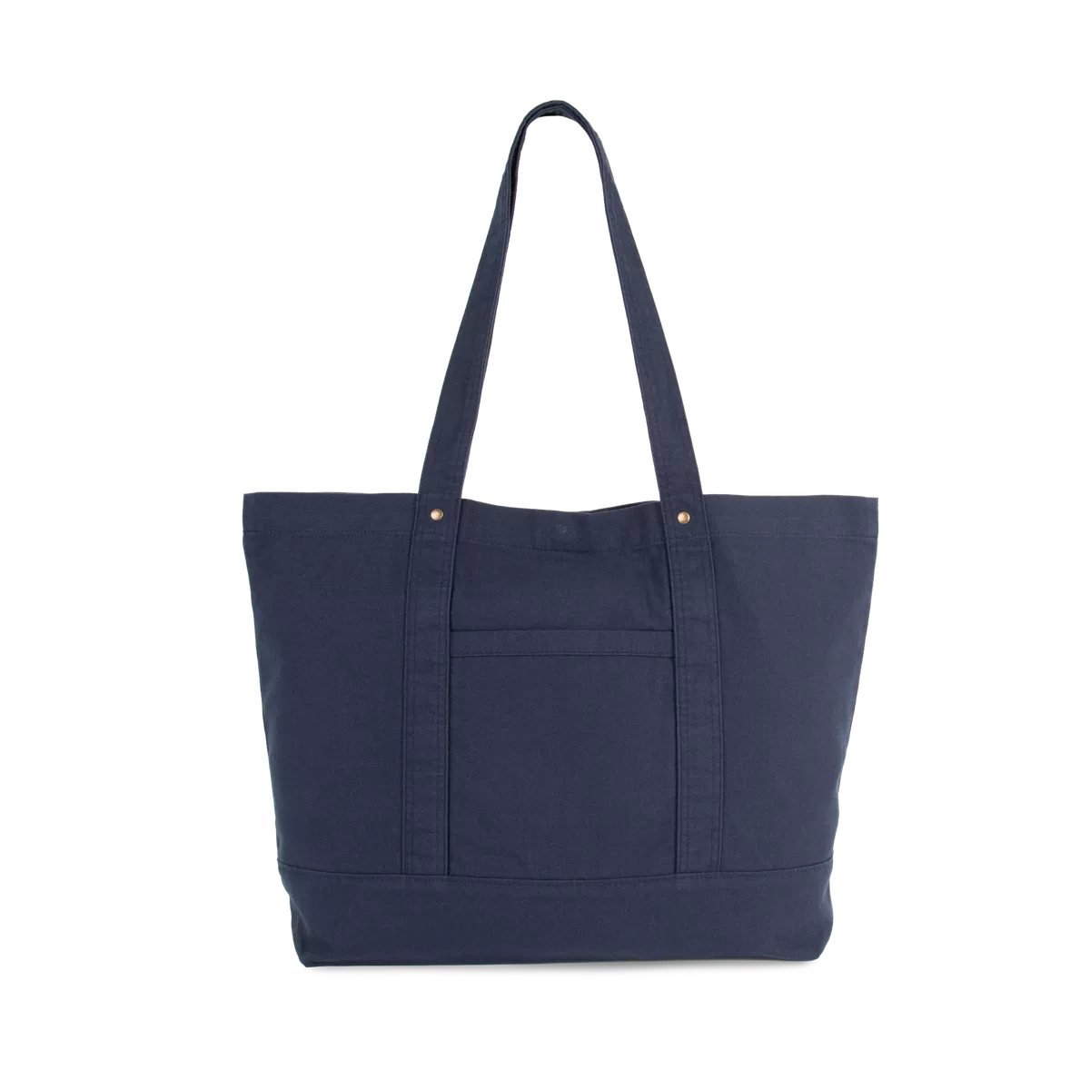 Grote shopper met zijzak Washed Navy