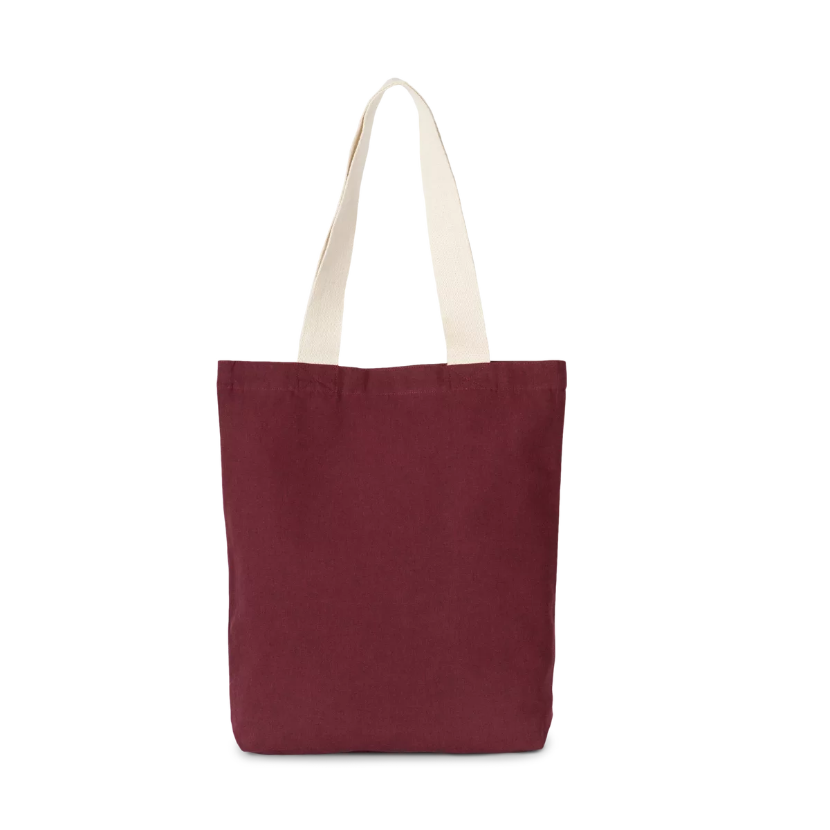 Gerecyclede shopper met platte bodem Rosewood / Ecume