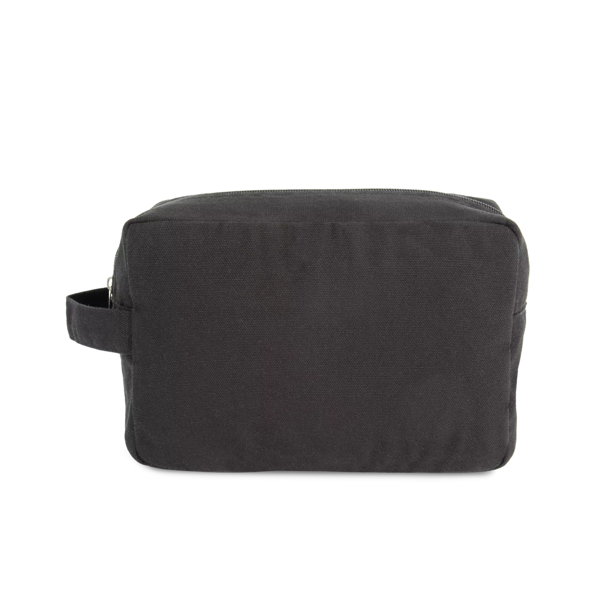 Toilettas van biologisch katoen. Washed Black