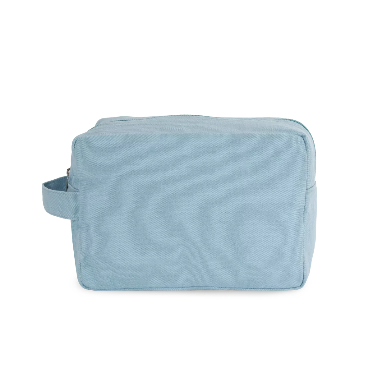 Toilettas van biologisch katoen. Washed Dream Blue