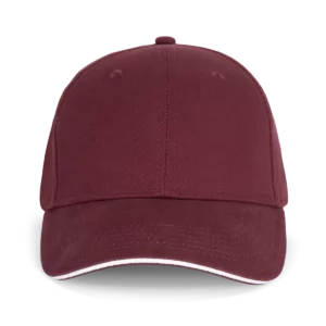 Burgundy / White
