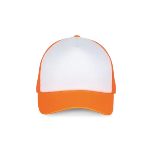 White / Fluorescent Orange
