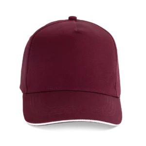 Burgundy / White