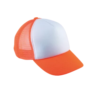 White / Fluorescent Orange