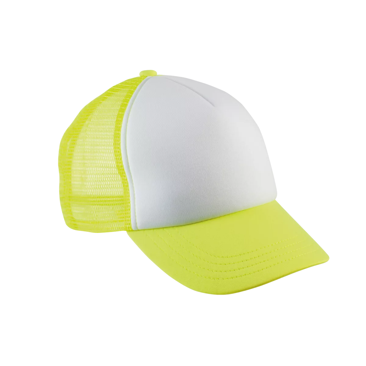 Kindertruckerpet – 5 Panelen White / Fluorescent Yellow