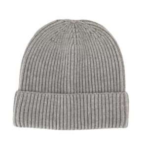 Gebreide muts met omslag – K-up Gold Label Ashen Grey Heather