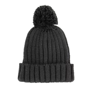 Muts met pompon Black