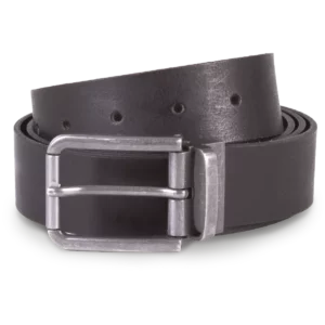 Riem van leer met onafgewerkte rand – 35 mm Black