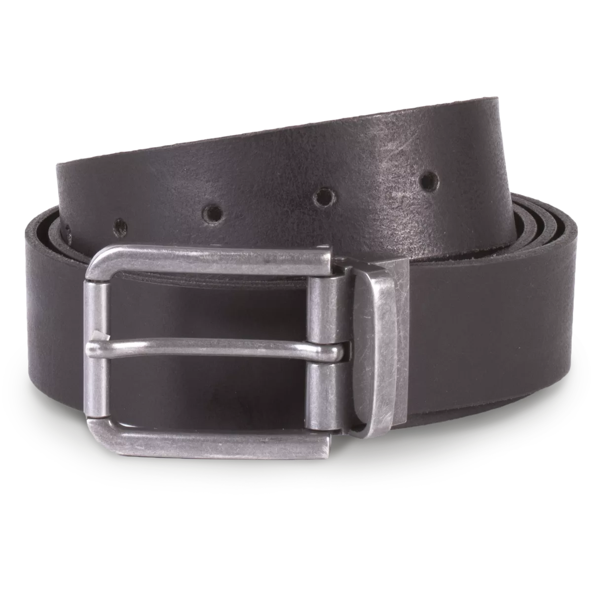 Riem van leer met onafgewerkte rand – 35 mm Black