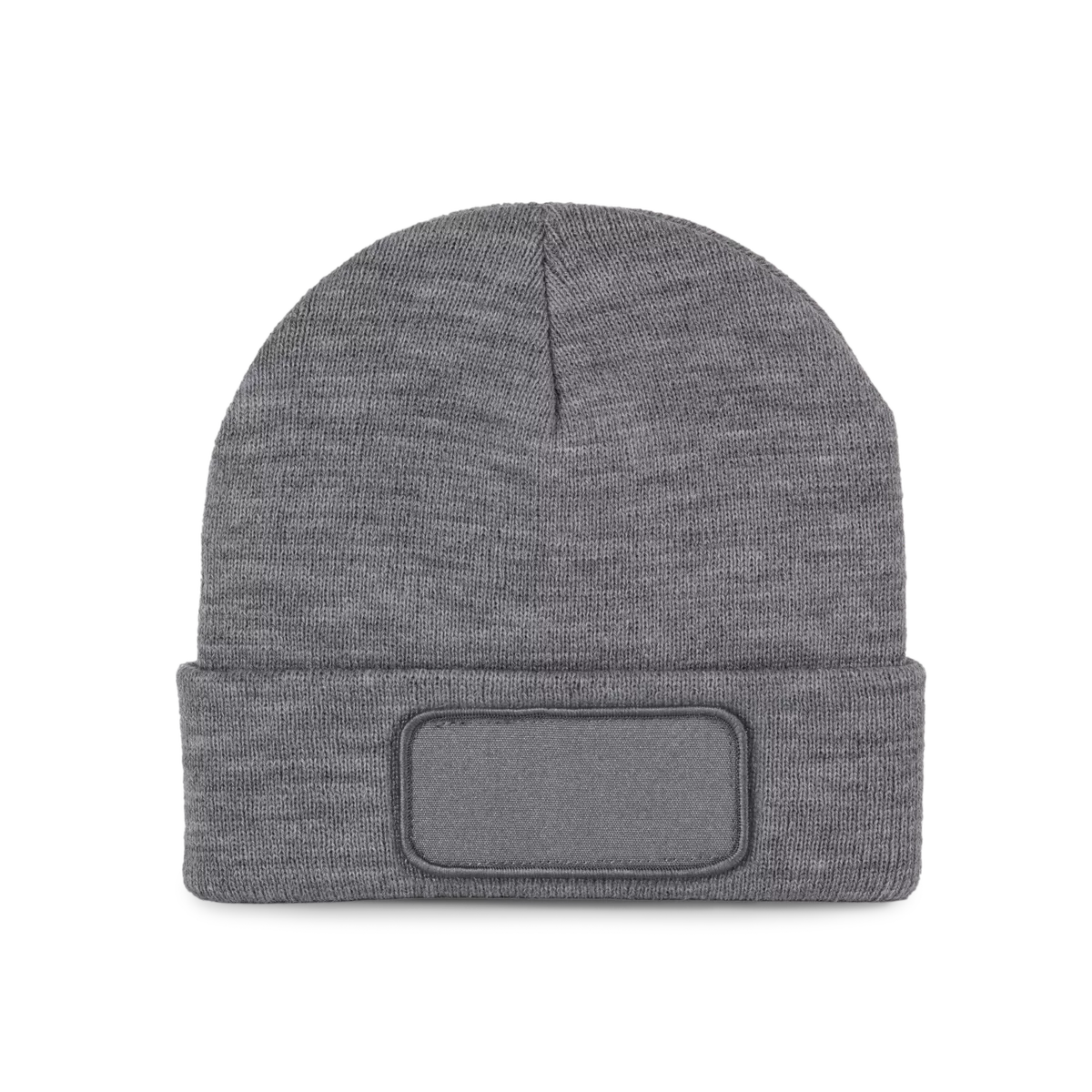 Gerecyclede muts met patch en Thinsulate™-voering Oxford grey