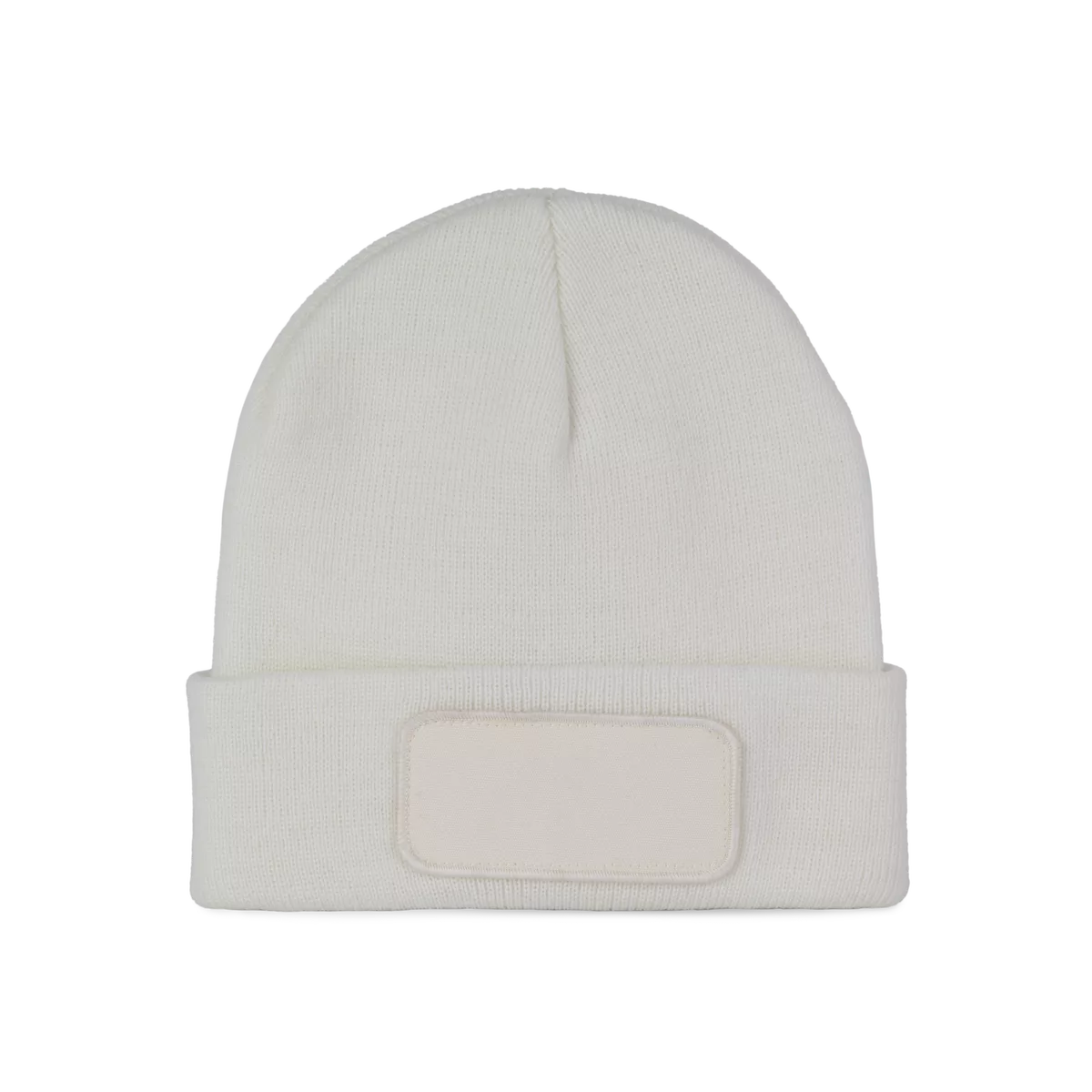 Gerecyclede muts met patch en Thinsulate™-voering White