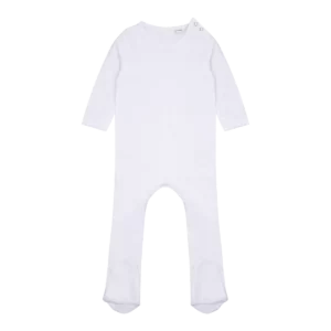 Pyjama met lange mouwen van biologisch katoen White