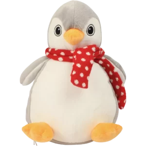 Pinguin met rits Grey / White