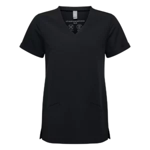 Stretch tuniek met korte mouwen voor dames Black