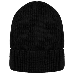 Ecologische uniseks muts van merinoswol Black