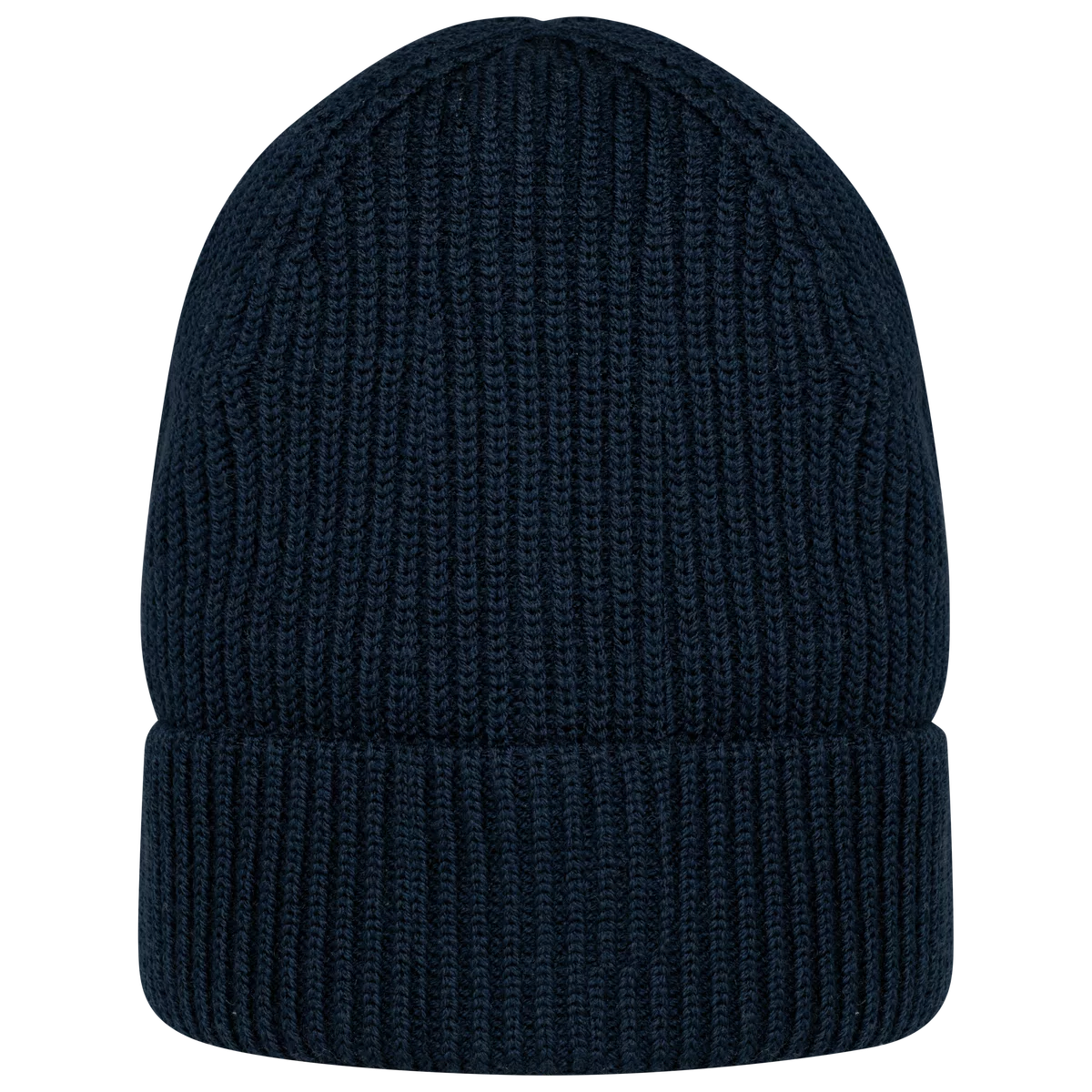 Ecologische uniseks muts van merinoswol Navy Blue