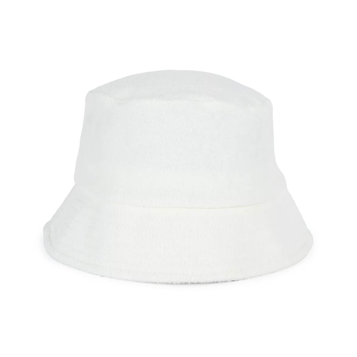 Ecologische uniseks bucket hat in badstof Ivory