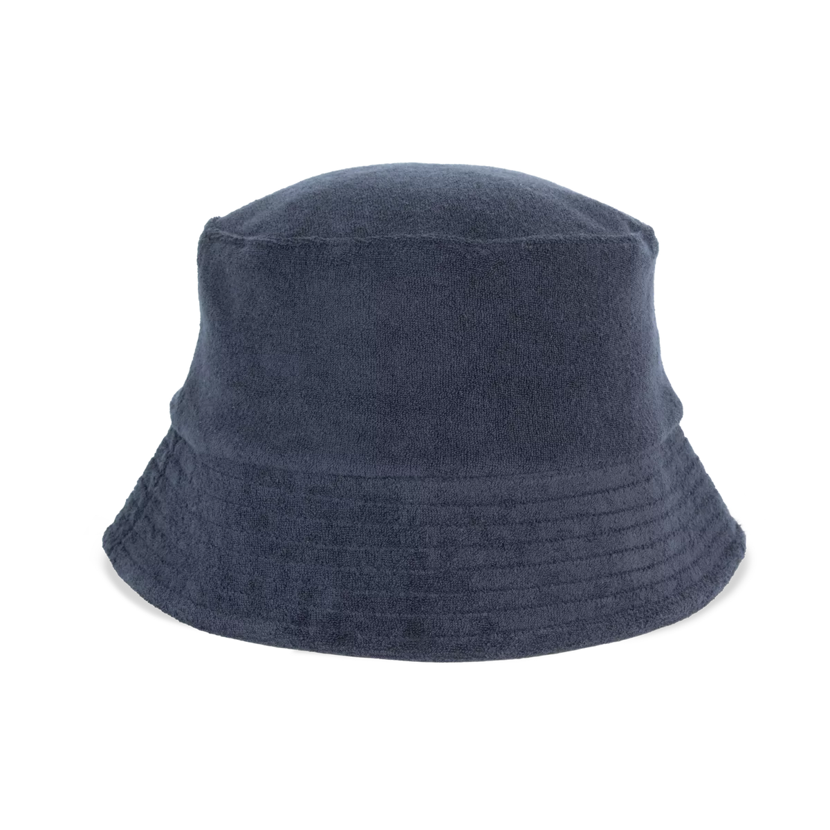 Ecologische uniseks bucket hat in badstof Navy Blue