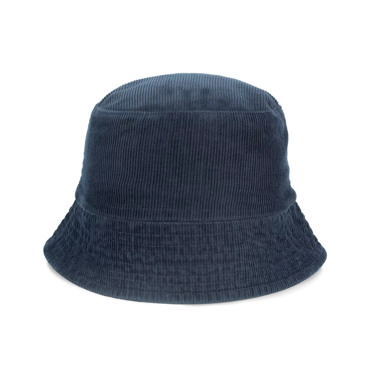 Ecologische uniseks ribfluwelen hoed Navy Blue