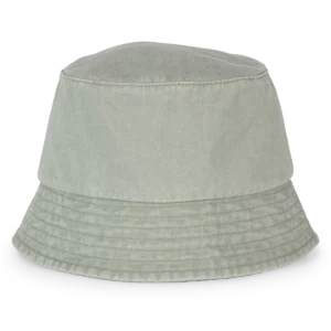 Ecologische verwassen uniseks bob Washed Almond Green