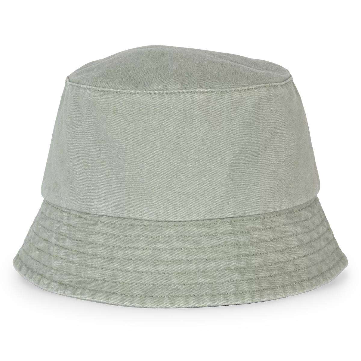 Ecologische verwassen uniseks bob Washed Almond Green