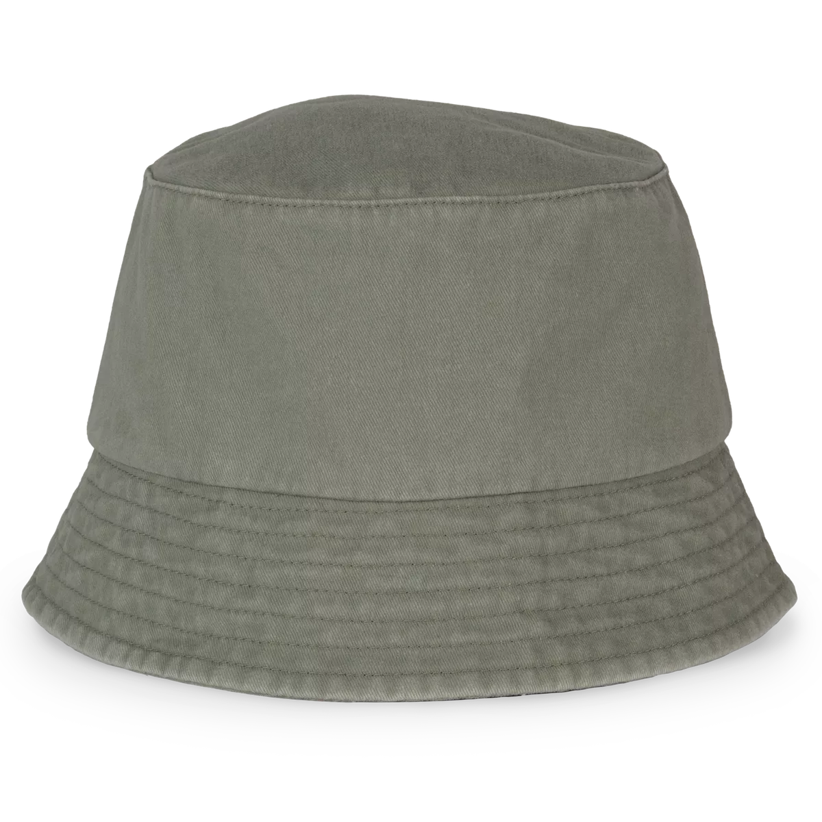 Ecologische verwassen uniseks bob Washed Organic Khaki