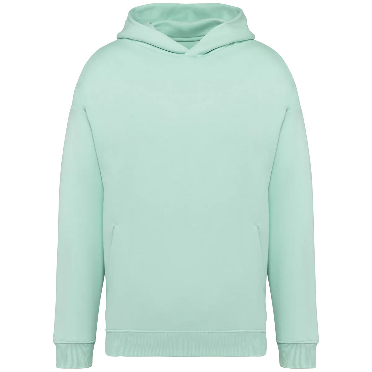 Ecologische uniseks oversized sweater met capuchon Brook Green