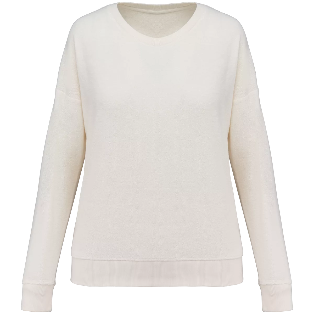 Ecologisch badstof damessweater Ivory