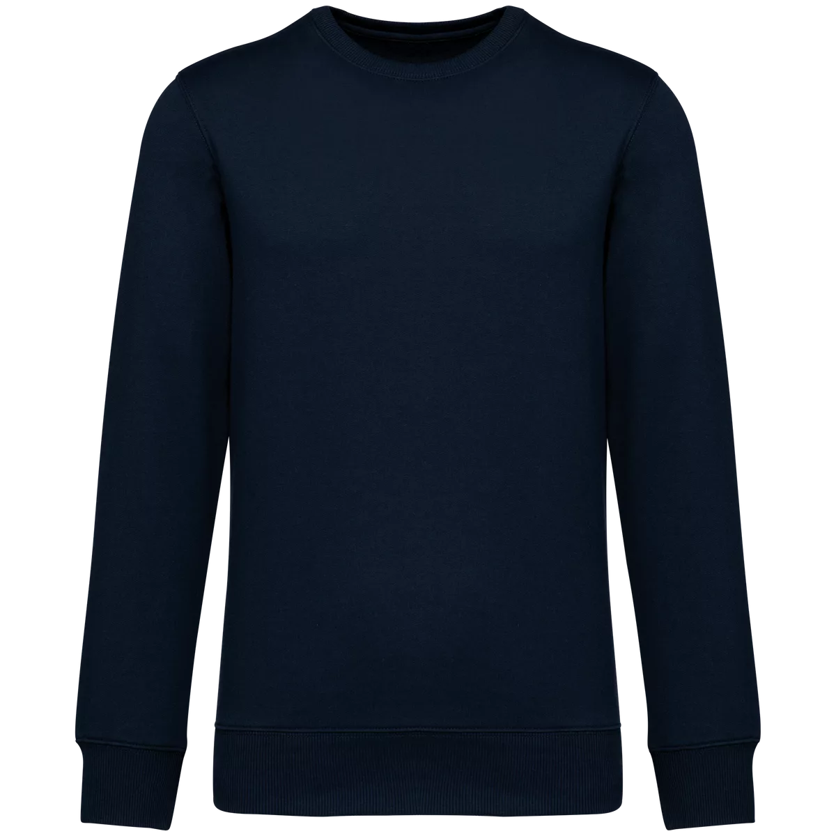 Ecologische uniseks sweater met ronde hals en verlaagde schouders French Terry Navy Blue
