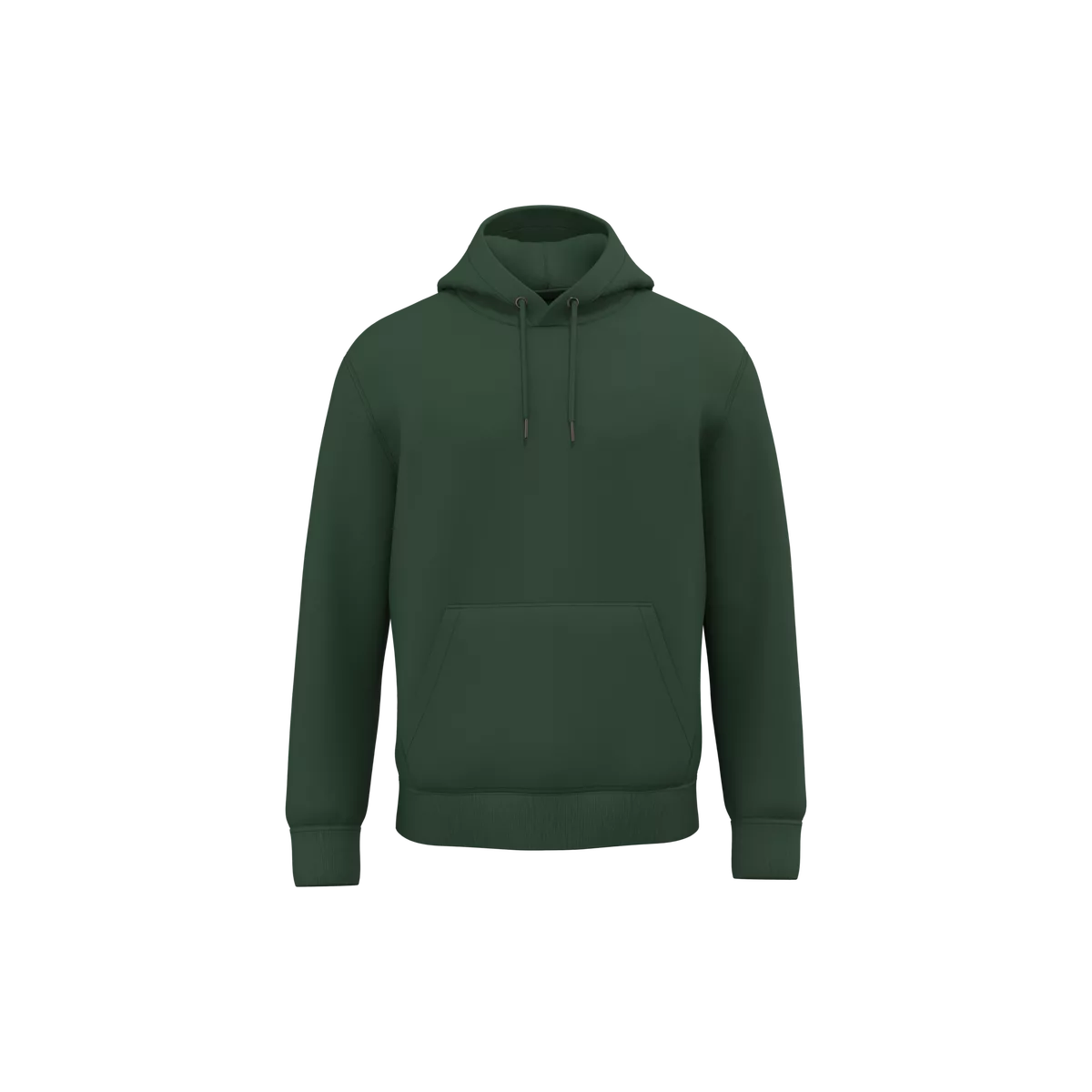 Ecologische uniseks sweater met capuchon Forest Green