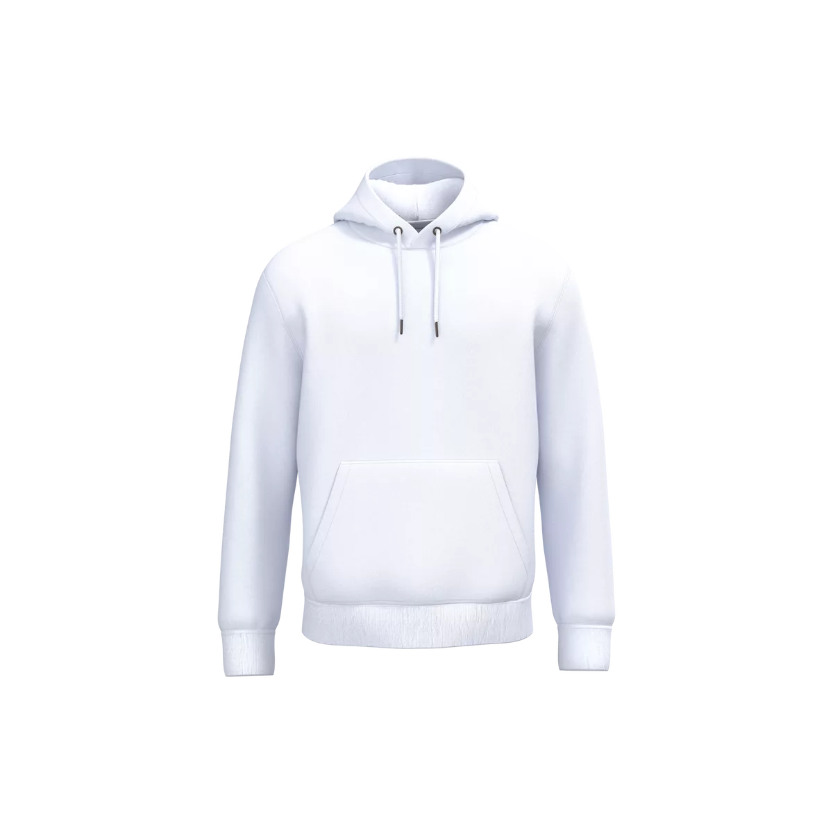 Ecologische uniseks sweater met capuchon White