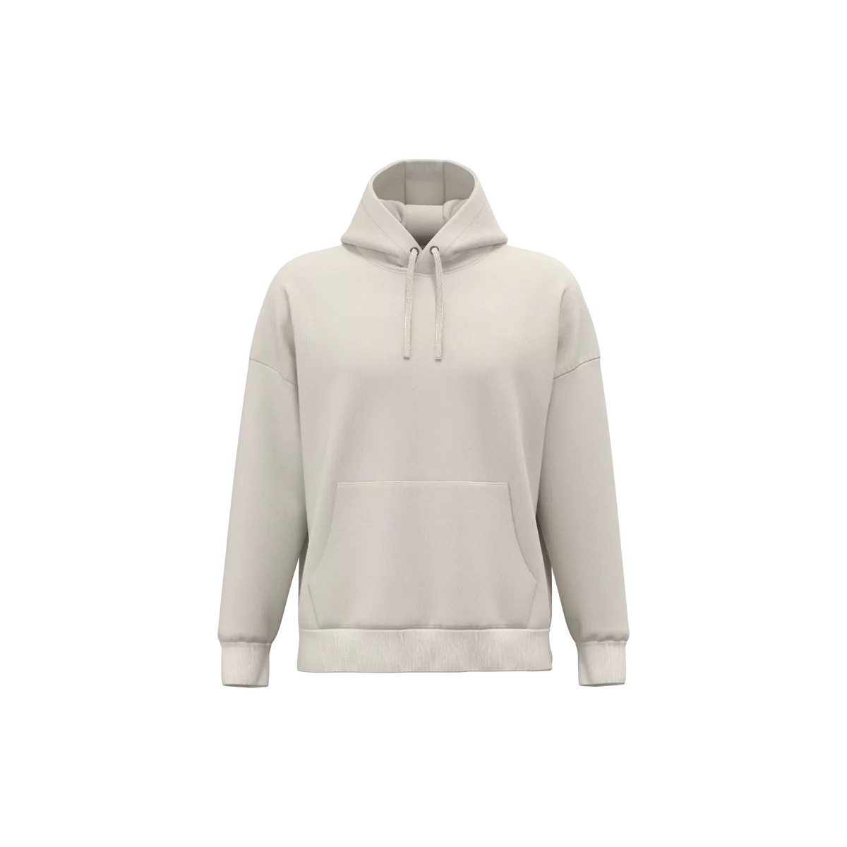 Duurzame uniseks oversized sweater met capuchon Ivory